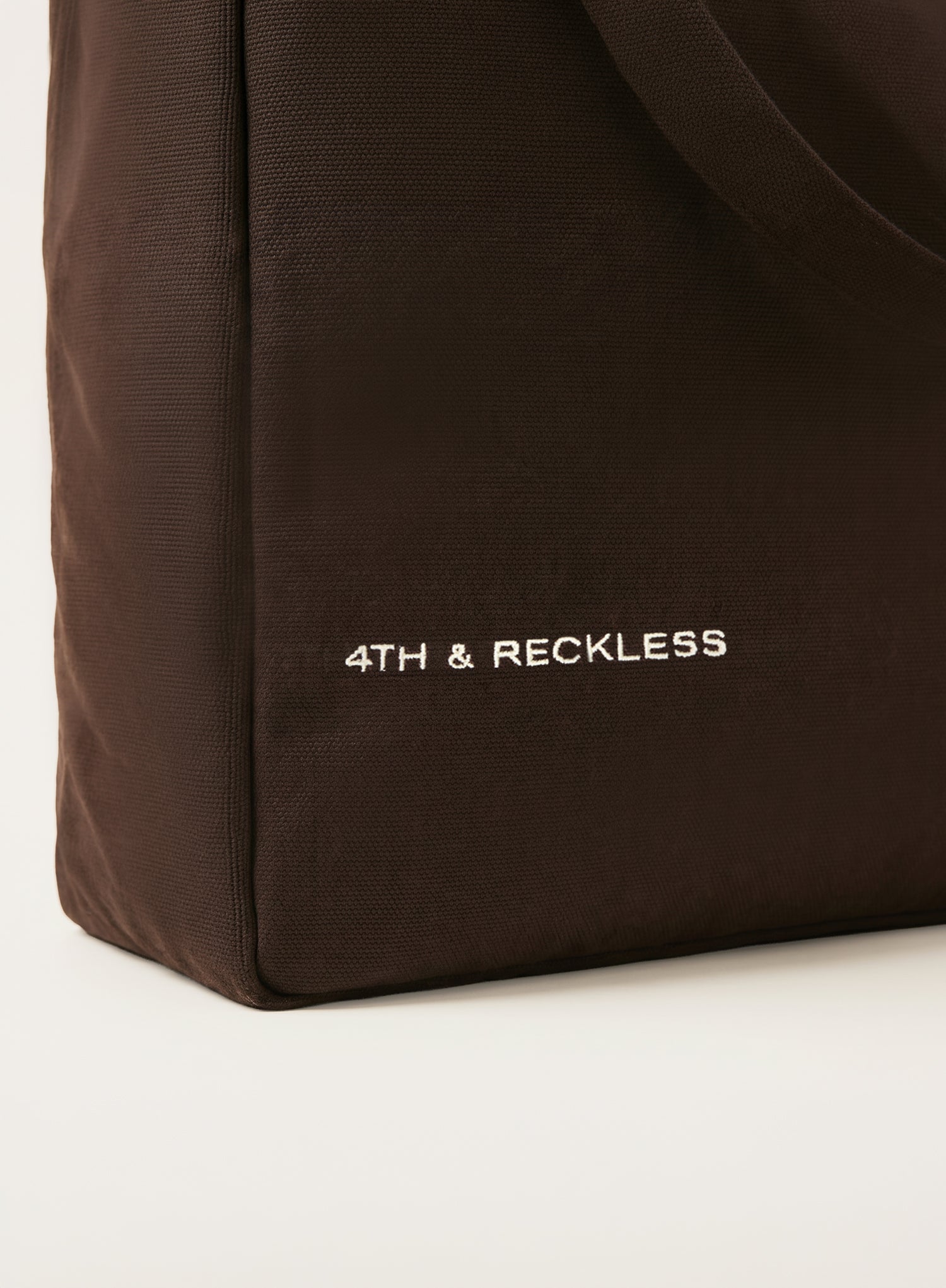 Chocolate Brown Fourth Slogan Tote Bag